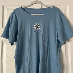 Life Is Good blue vintage oversized t-shirt